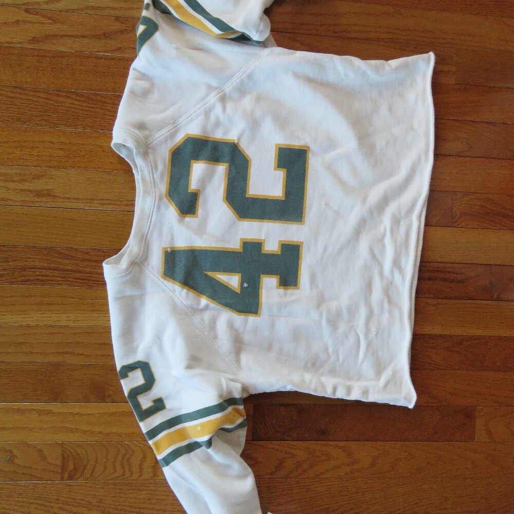 Free People foot ball jersey sweat shirt